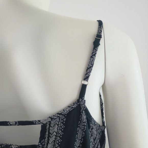 Free People Tiered Ruffle Boho Mini Dress Size Small Scoop Neck Strappy - Picture 5 of 8